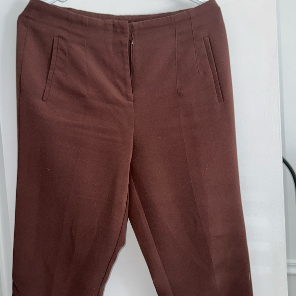 Soho Apparel Dark Brown Trousers